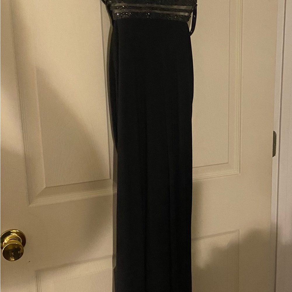 Ellie Black Maxi Dress with Sequin Detail